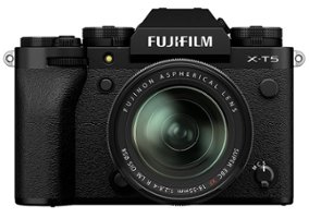 Fujifilm - X-T5 Mirrorless Camera with XF18-55mmF2.8-4 R LM OIS Lens Bundle - Black - Front_Zoom