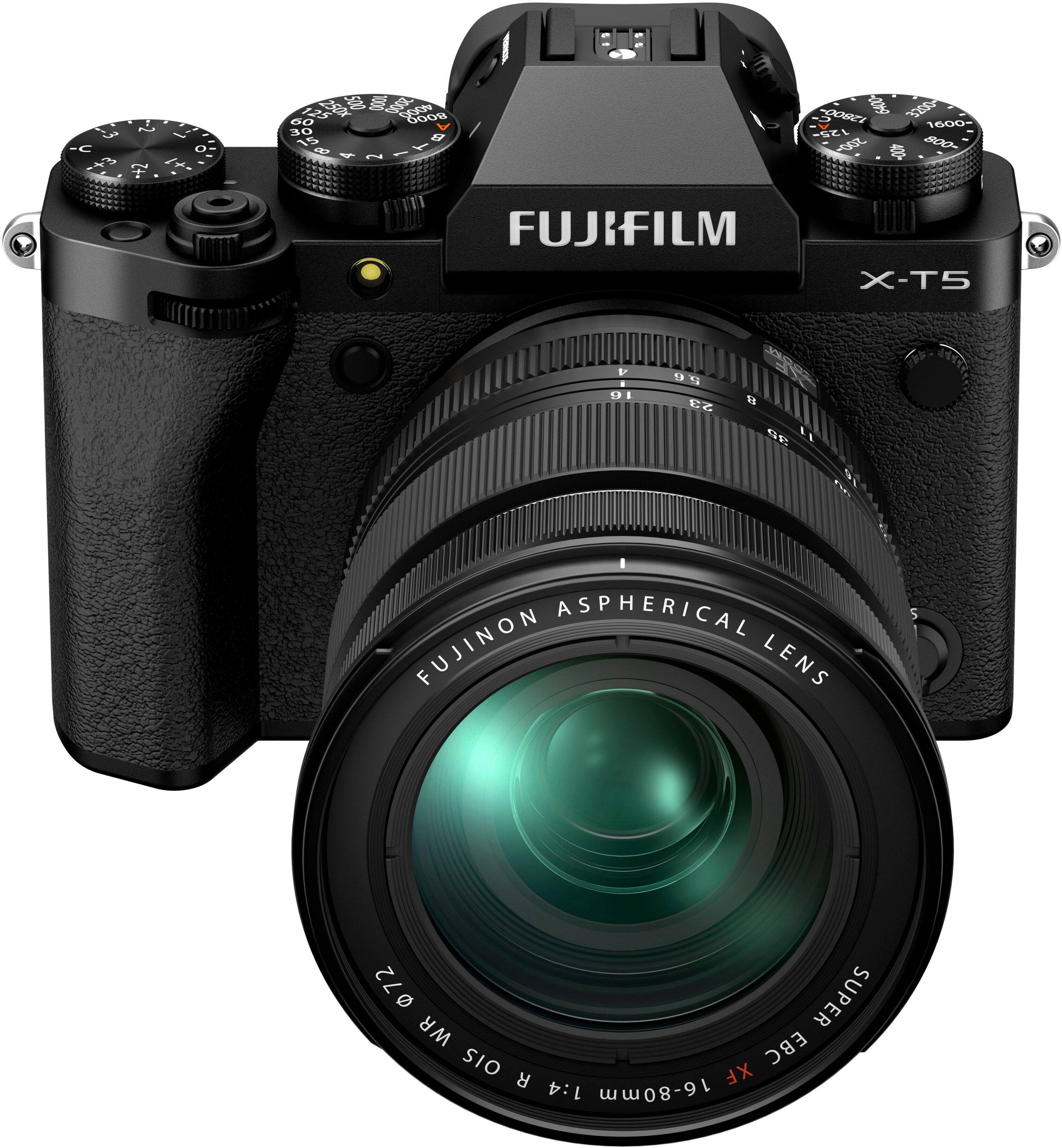 Alt View 2. Fujifilm - X-T5 Mirrorless Camera with XF16-80mmF4 R OIS WR Lens Bundle - Black.