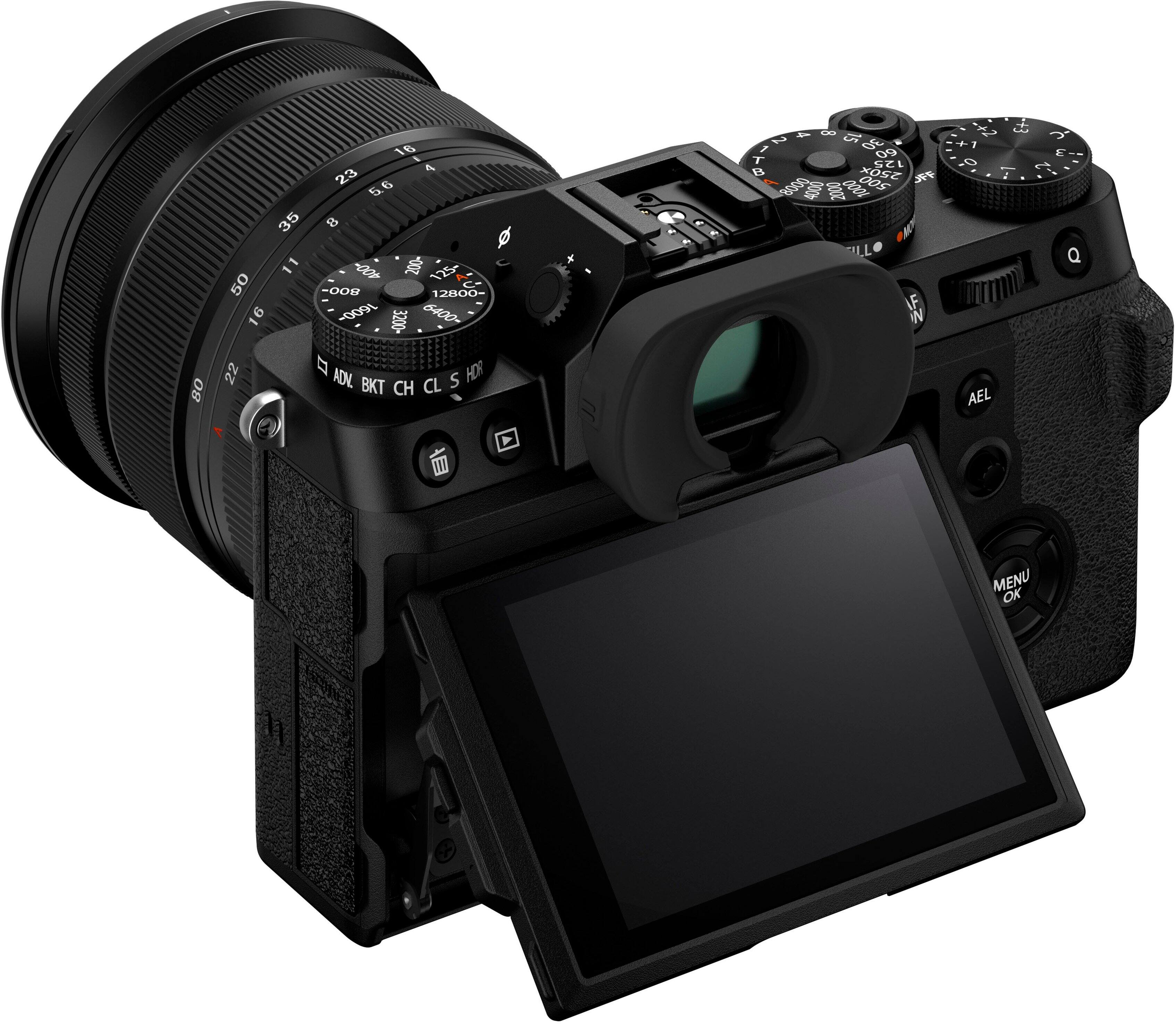 Back. Fujifilm - X-T5 Mirrorless Camera with XF16-80mmF4 R OIS WR Lens Bundle - Black.