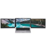 Front Zoom. Abel - Portable 13.3" IPS LED FHD Dual Screen Monitor for Laptops - Black.