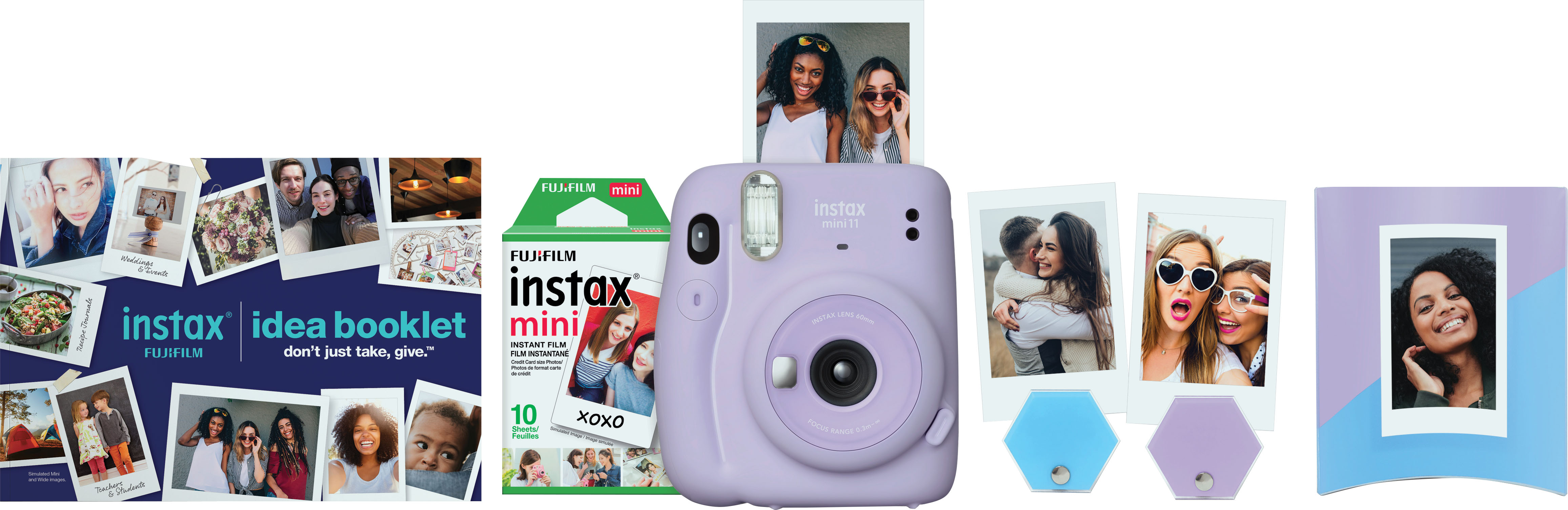 Fujifilm Instax Mini 11 Instant Camera Bundle - White for sale online