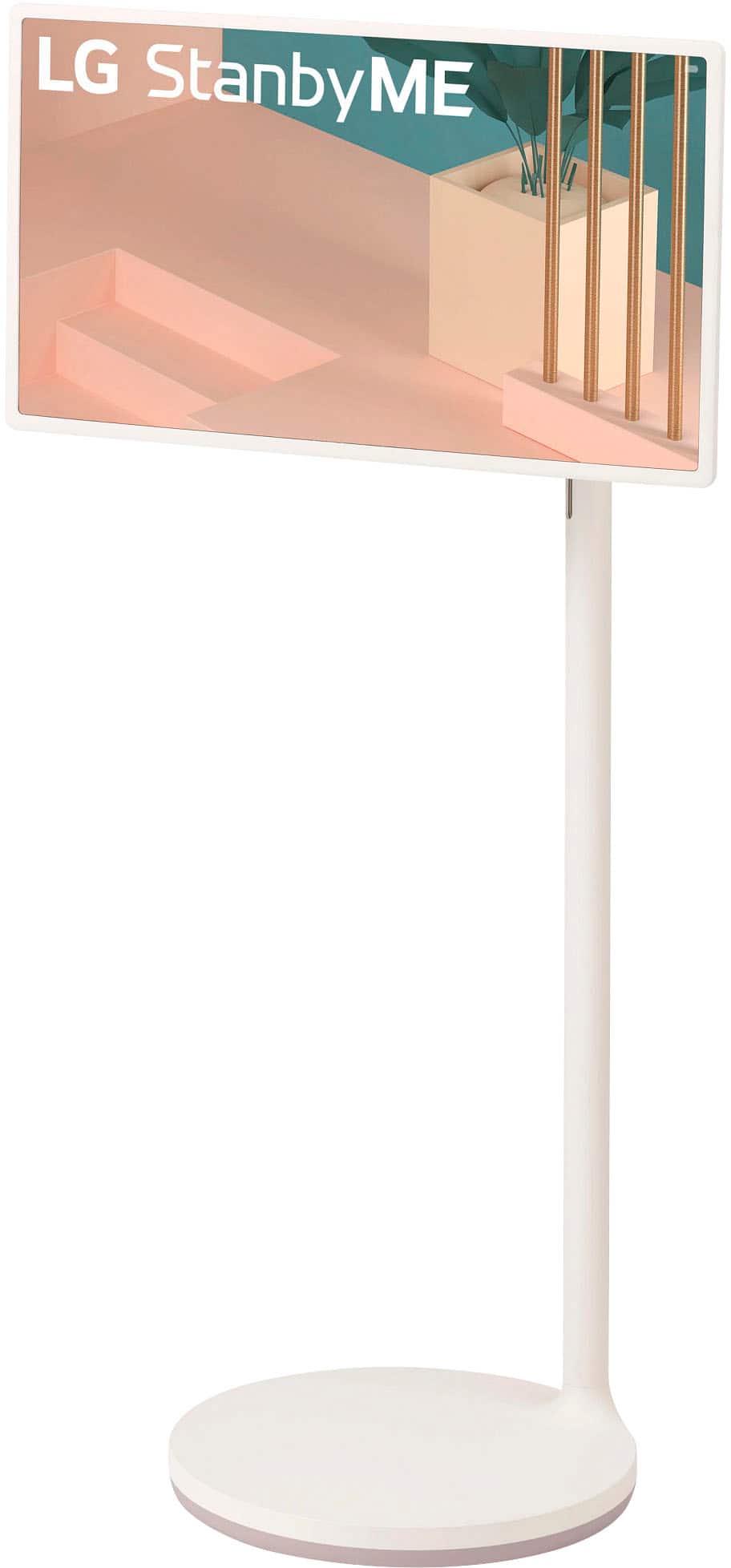 Back. LG - StanbyME 27” Class LED Full HD Smart webOS Touch Screen - Beige.