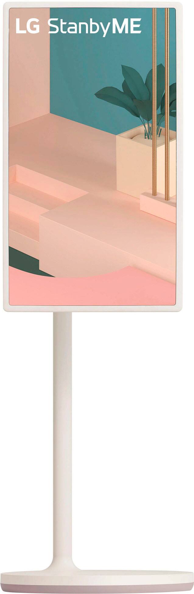 Angle. LG - StanbyME 27” Class LED Full HD Smart webOS Touch Screen - Beige.
