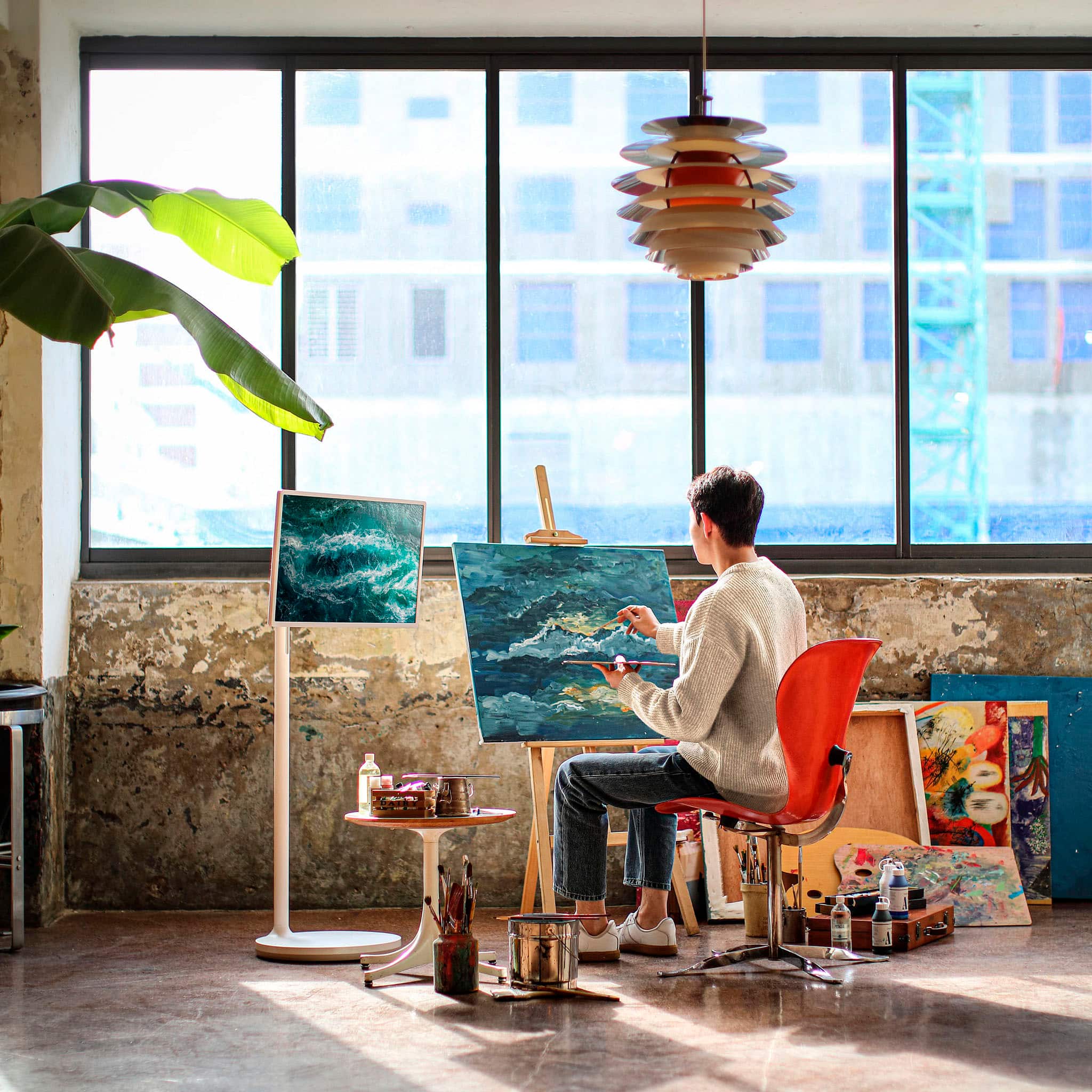 Alt View 24. LG - StanbyME 27” Class LED Full HD Smart webOS Touch Screen - Beige.