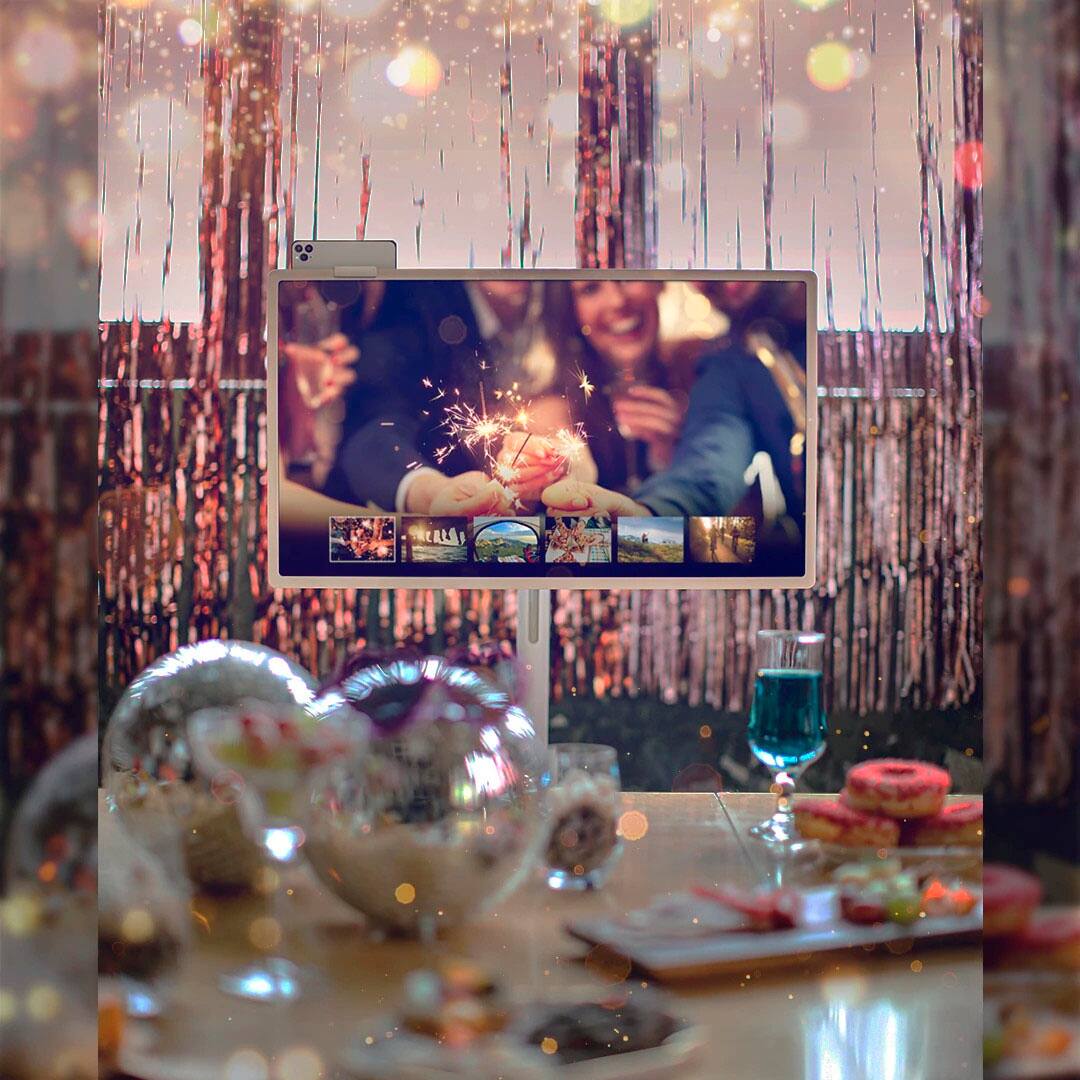 Alt View 33. LG - StanbyME 27” Class LED Full HD Smart webOS Touch Screen - Beige.