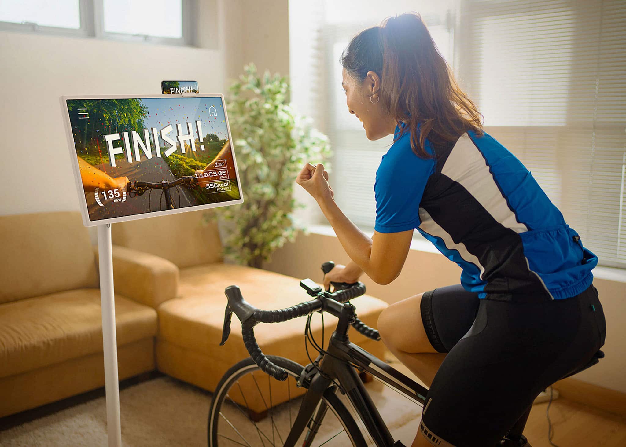 Alt View 35. LG - StanbyME 27” Class LED Full HD Smart webOS Touch Screen - Beige.