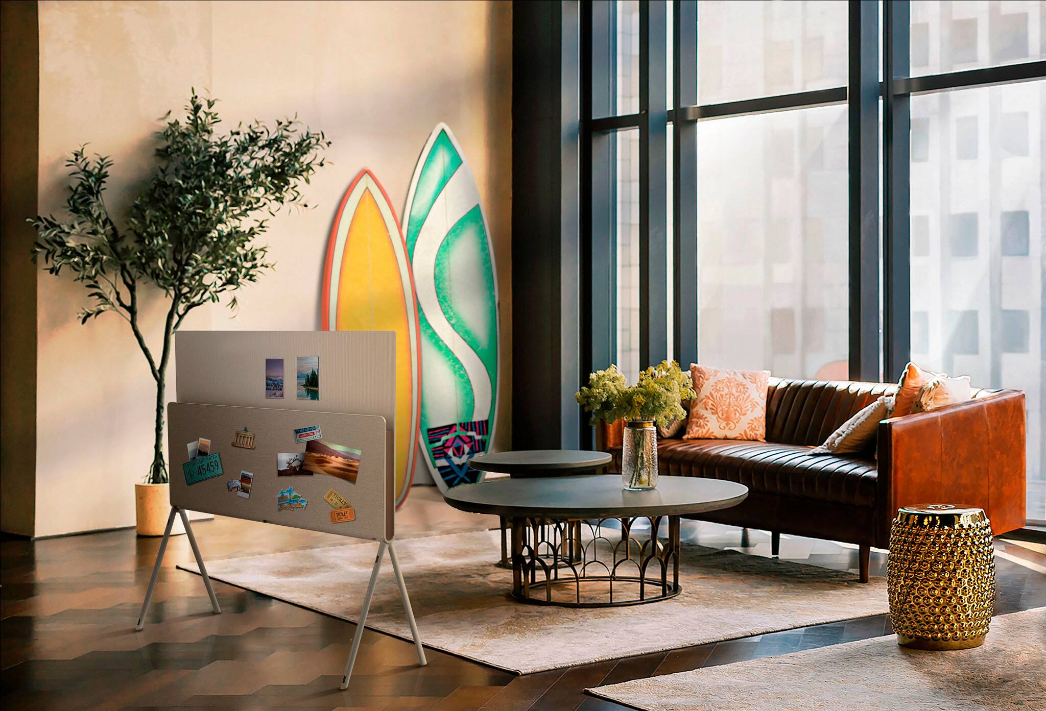 Alt View 11. LG - Pose 55" Class OLED 4K UHD Smart webOS TV with All-Around Design - Beige.