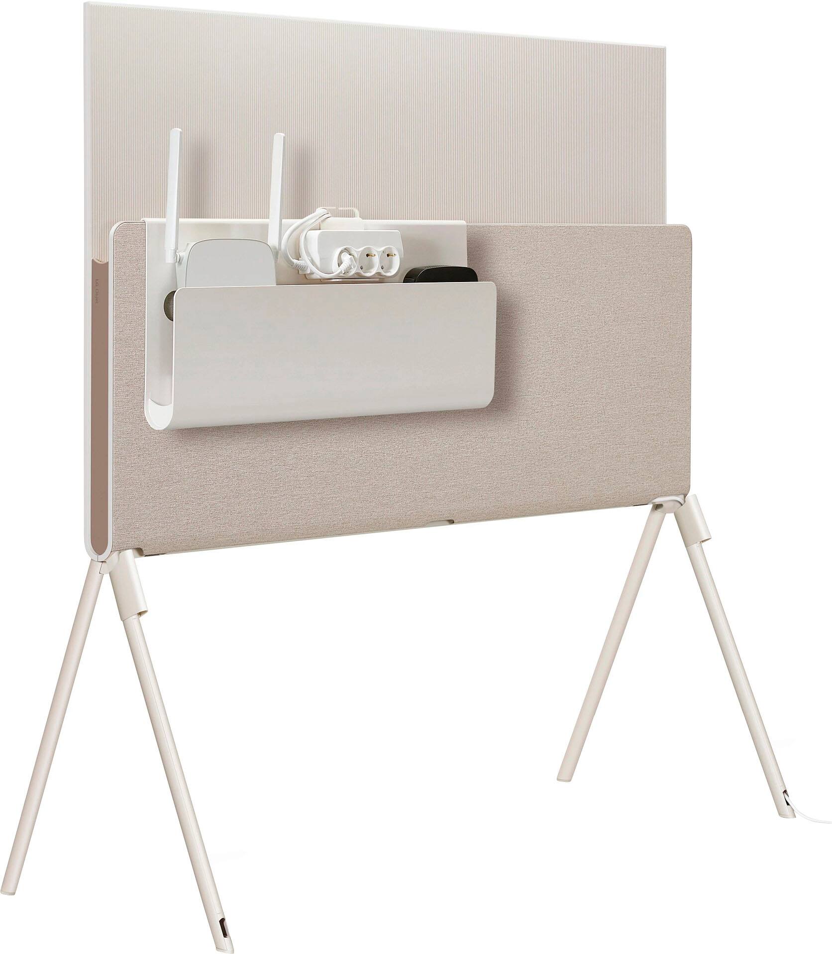 Alt View 27. LG - Pose 55" Class OLED 4K UHD Smart webOS TV with All-Around Design - Beige.