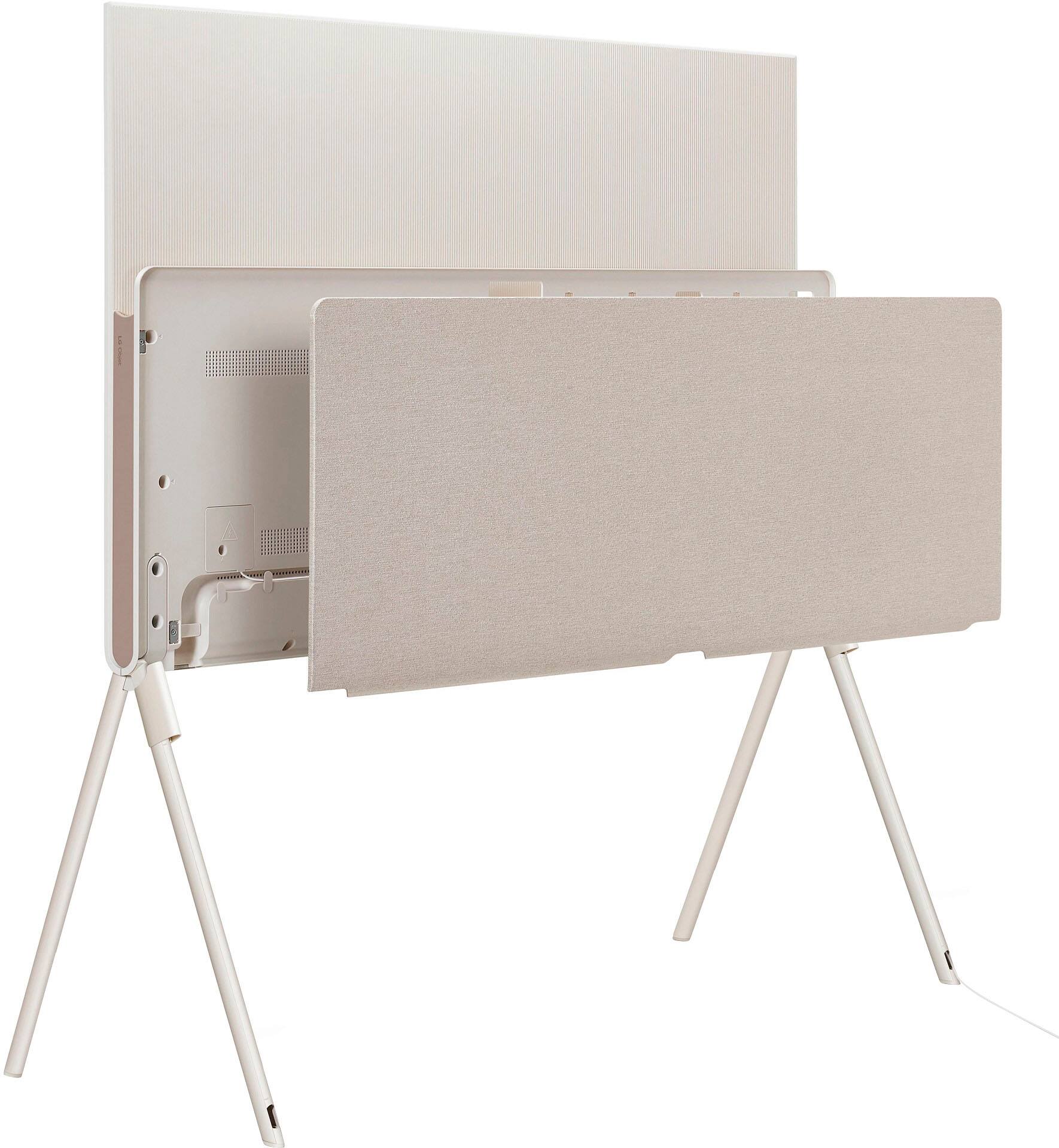 Alt View 31. LG - Pose 55" Class OLED 4K UHD Smart webOS TV with All-Around Design - Beige.