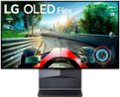 Left. LG - Flex 42" Class OLED 4K UHD Smart webOS TV with Bendable Design - Dark Grey/Black.