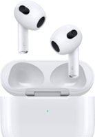 Apple - Geek Squad Certified Refurbished AirPods (3rd generation) with Lightning Charging Case - White - Front_Zoom