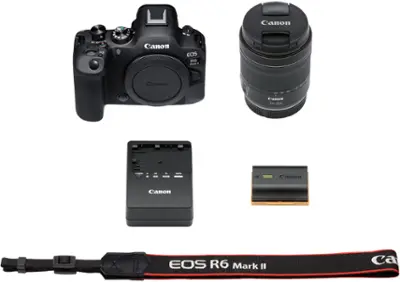 Canon - EOS R6 Mark II Mirrorless Camera with RF 24-105mm  f/4-7.1 IS STM Lens - Black