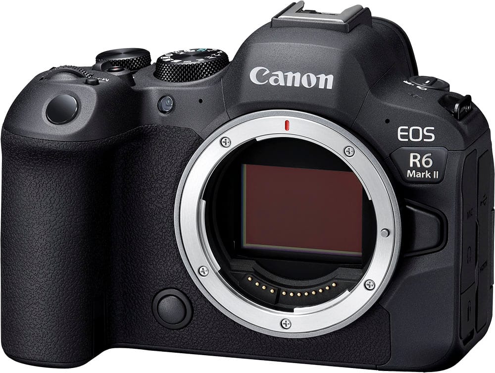 Alt View 2. Canon - EOS R6 Mark II Mirrorless Camera (Body Only) - Black.