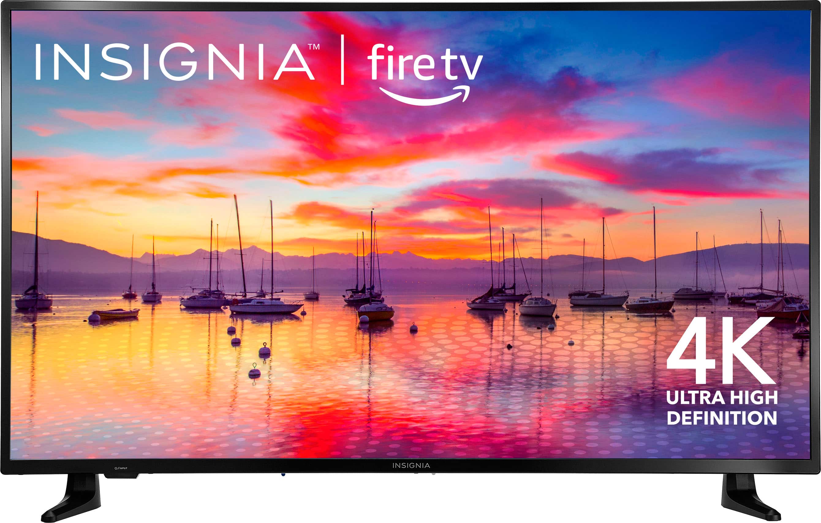 Front. Insignia™ - 50" Class F30 Series LED 4K UHD Smart Fire TV - Black.