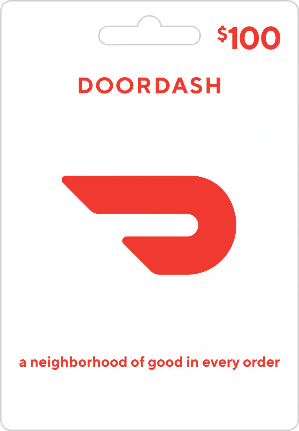 DoorDash - $100 Gift Card