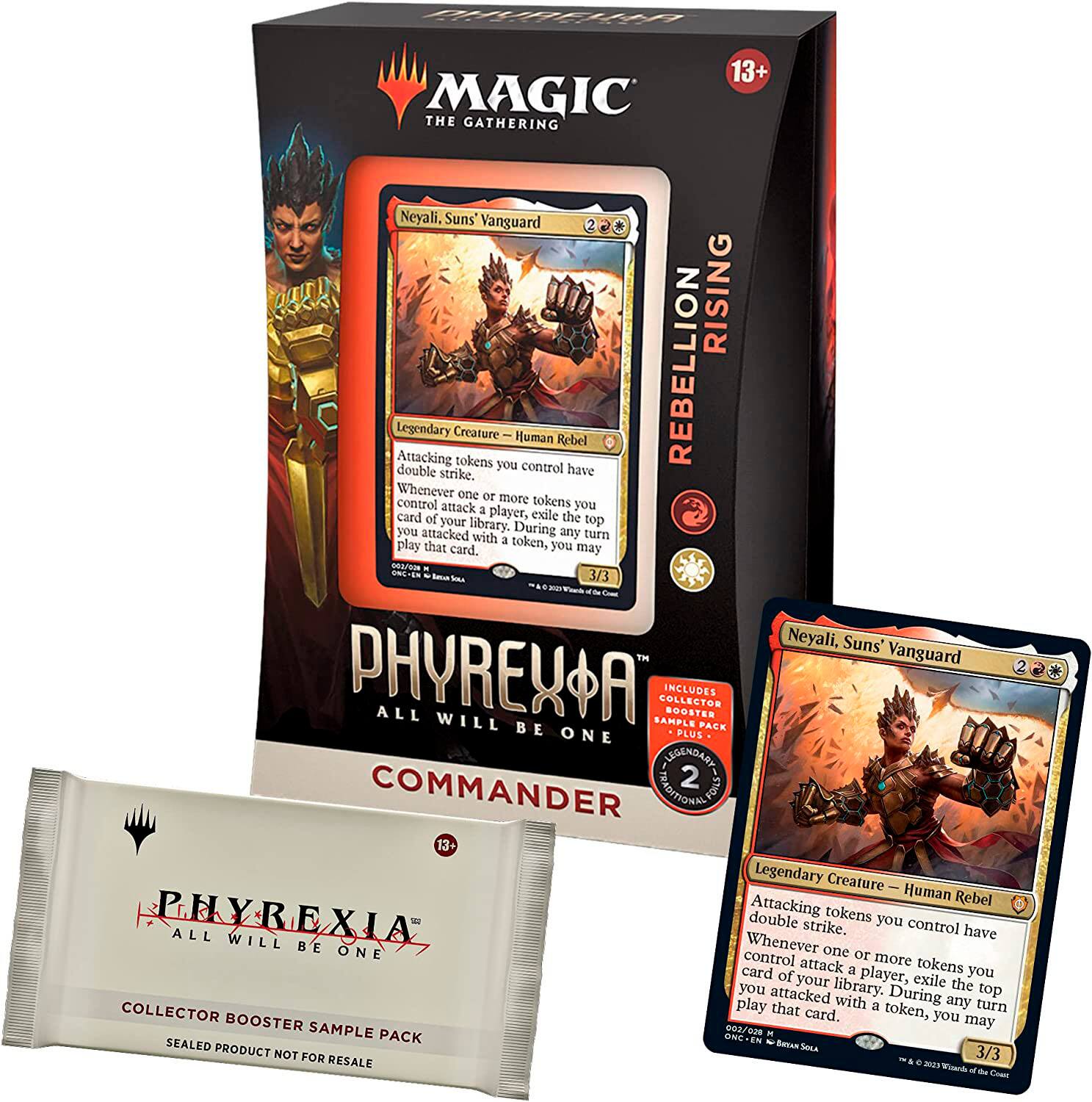 Front. Wizards of The Coast - Magic the Gathering Phyrexia All Will Be One Commander Deck - Rebellion Rising.
