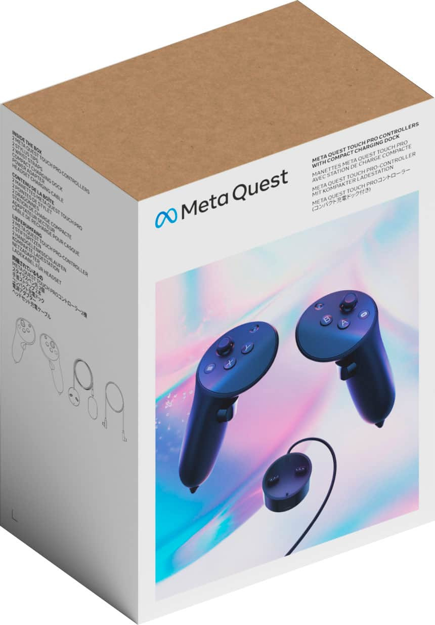 Quest Touch Pro Controllers for Meta Quest Pro, Meta Quest 2