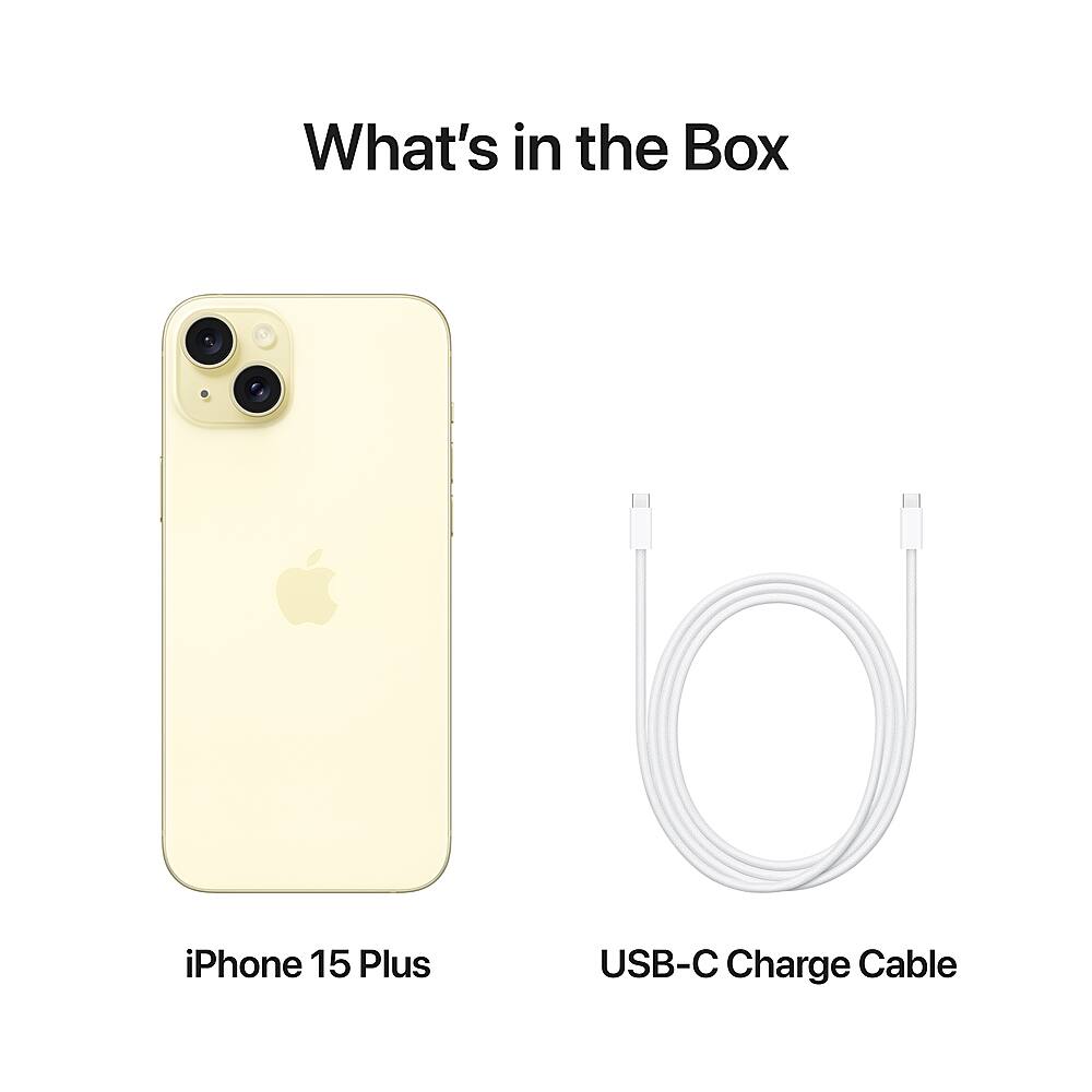 What's in the Box iPhone 15 Plus USB-C Charge Cable
