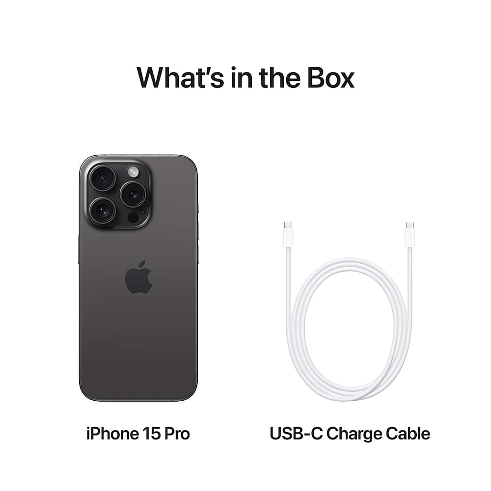 What's in the Box iPhone 15 Pro USB-C Charge Cable