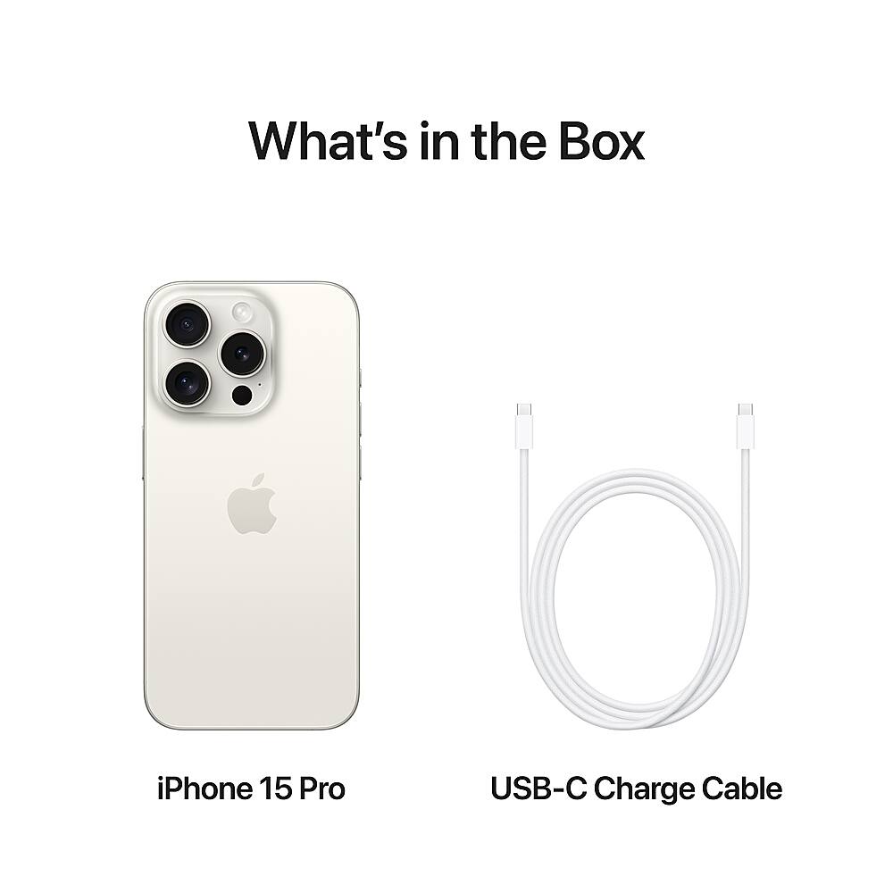 What's in the Box iPhone 15 Pro USB-C Charge Cable