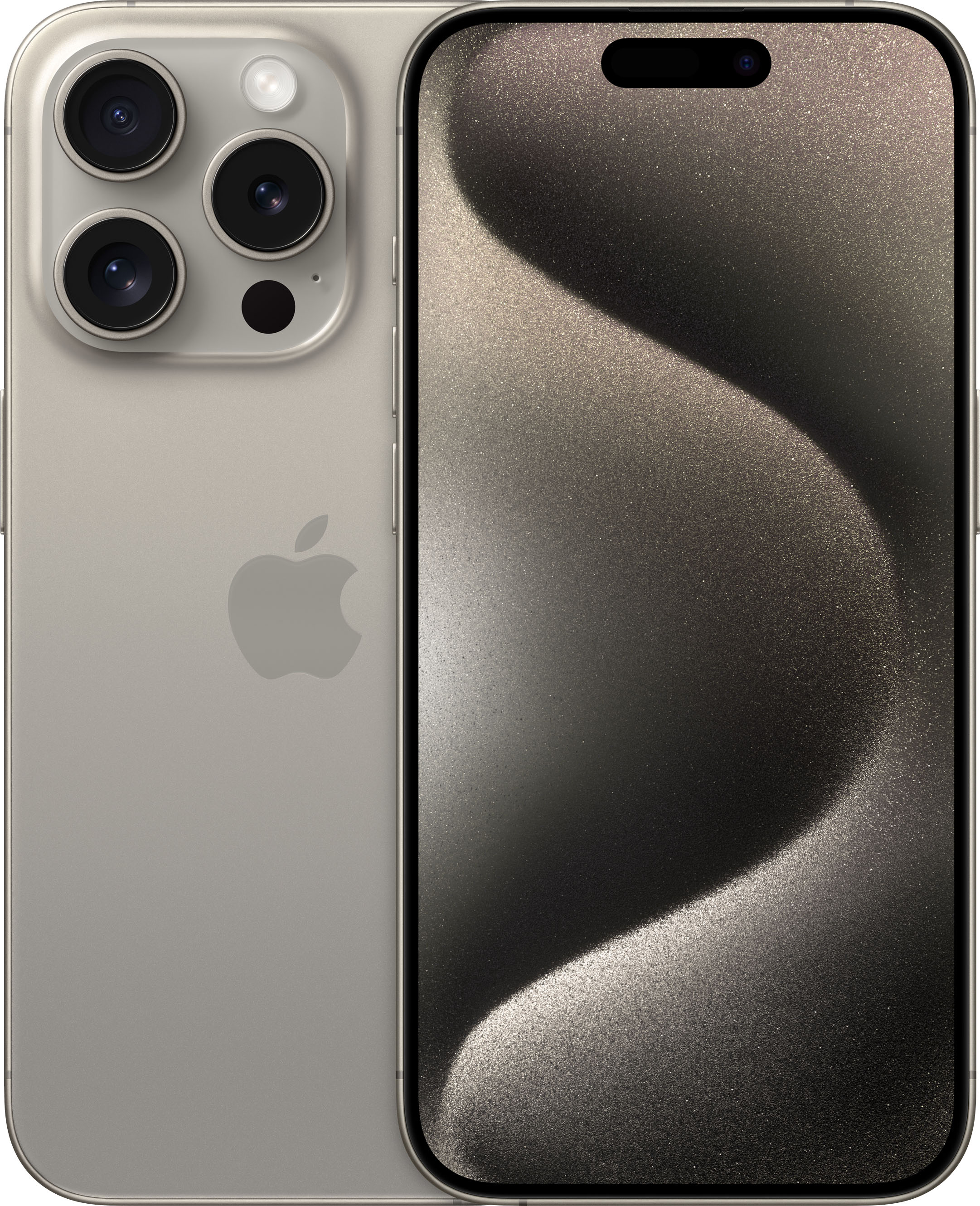 Apple - iPhone 15 Pro 512GB - Natural Titanium (AT&T)