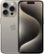 Front. Apple - iPhone 15 Pro 1TB - Natural Titanium.