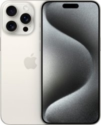 Apple - iPhone 15 Pro Max 256GB - White Titanium (AT&T) - Front_Zoom