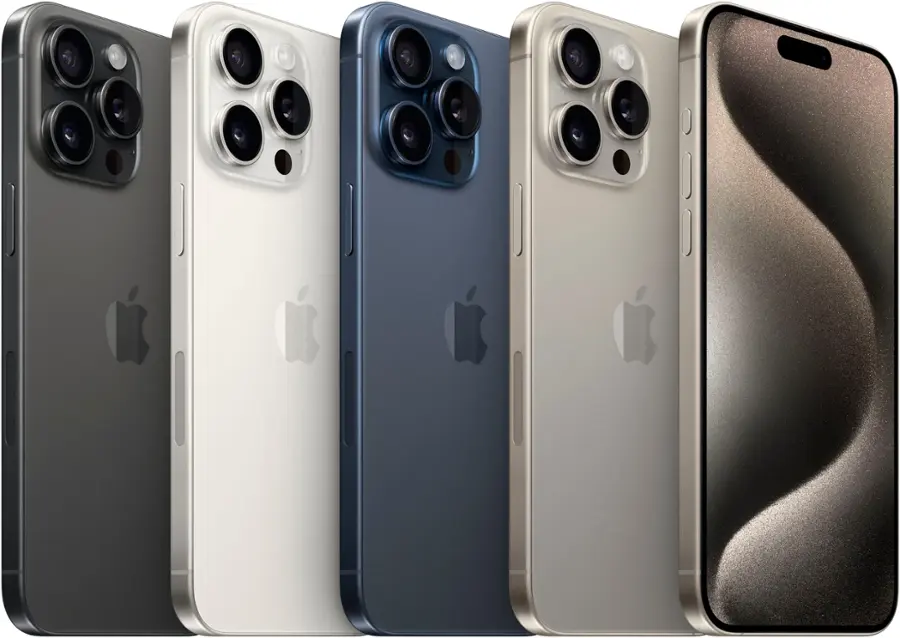 Alt View 13. Apple - iPhone 15 Pro Max 256GB - Natural Titanium.
