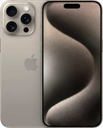 Apple - iPhone 15 Pro Max 512GB - Natural Titanium (AT&T)
