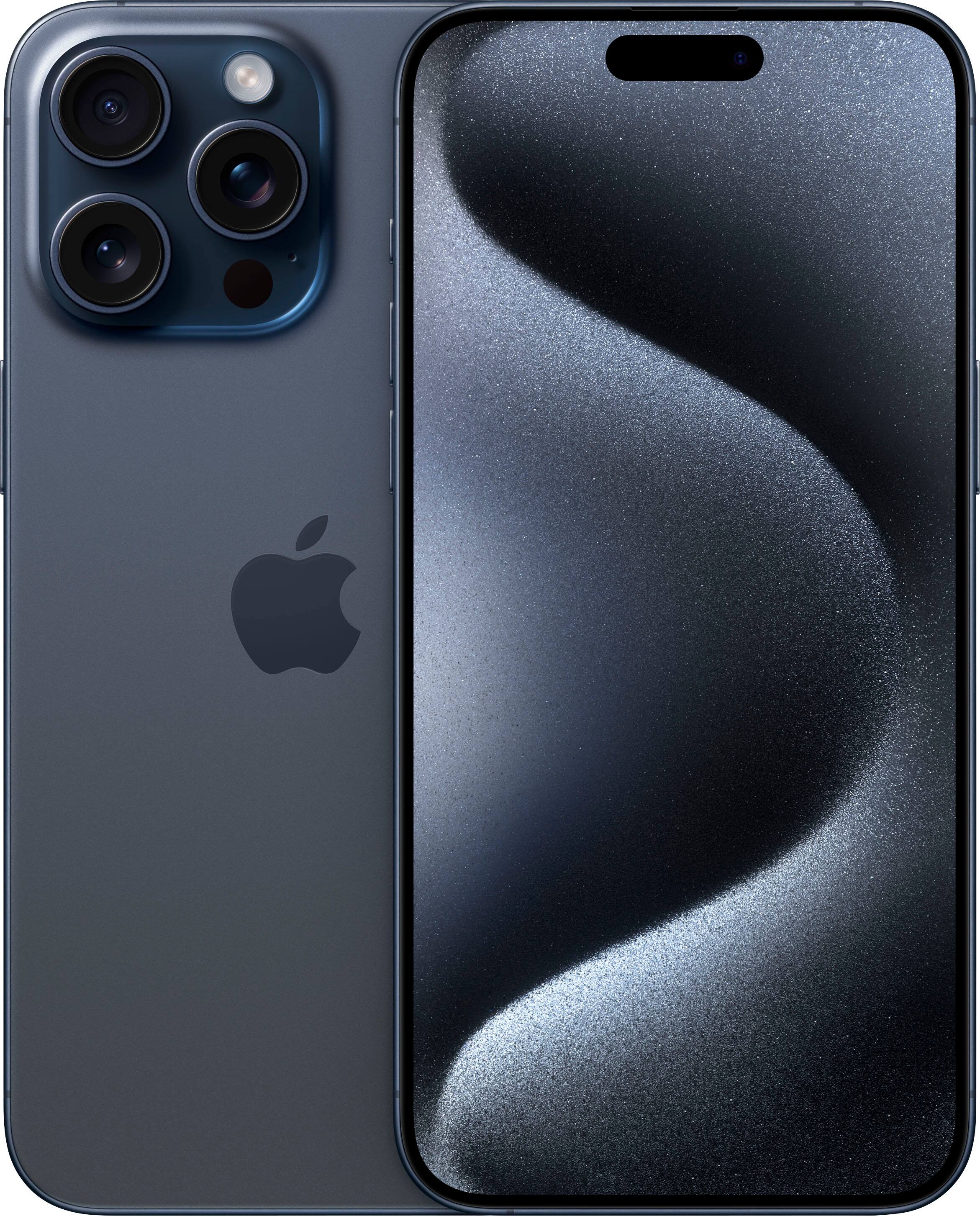 Apple IPhone 15 Pro Max 512GB Apple Intelligence Blue Titanium AT T 