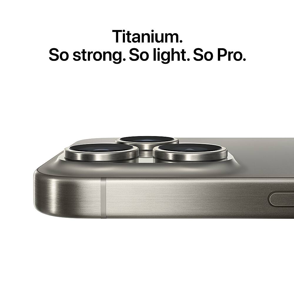 Titanium. So strong. So light. So Pro.