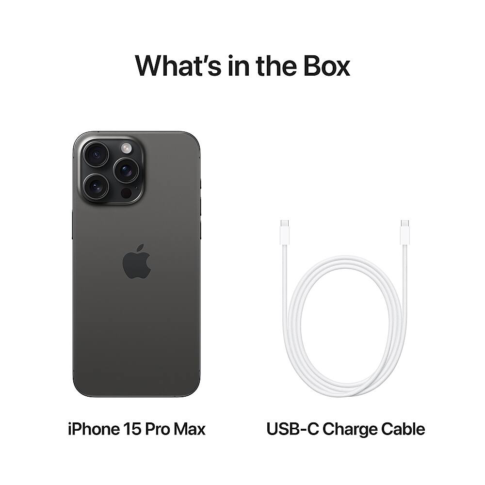 What's in the Box: iPhone 15 Pro Max USB-C Charge Cable