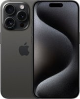 Apple - iPhone 15 Pro 128GB - Black Titanium (Verizon) - Front_Zoom