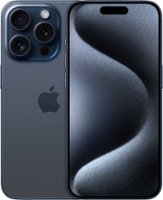 Apple - iPhone 15 Pro 256GB - Blue Titanium (Verizon) - Front_Zoom
