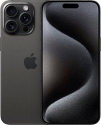 Apple - iPhone 15 Pro Max 256GB - Black Titanium (Verizon) - Front_Zoom