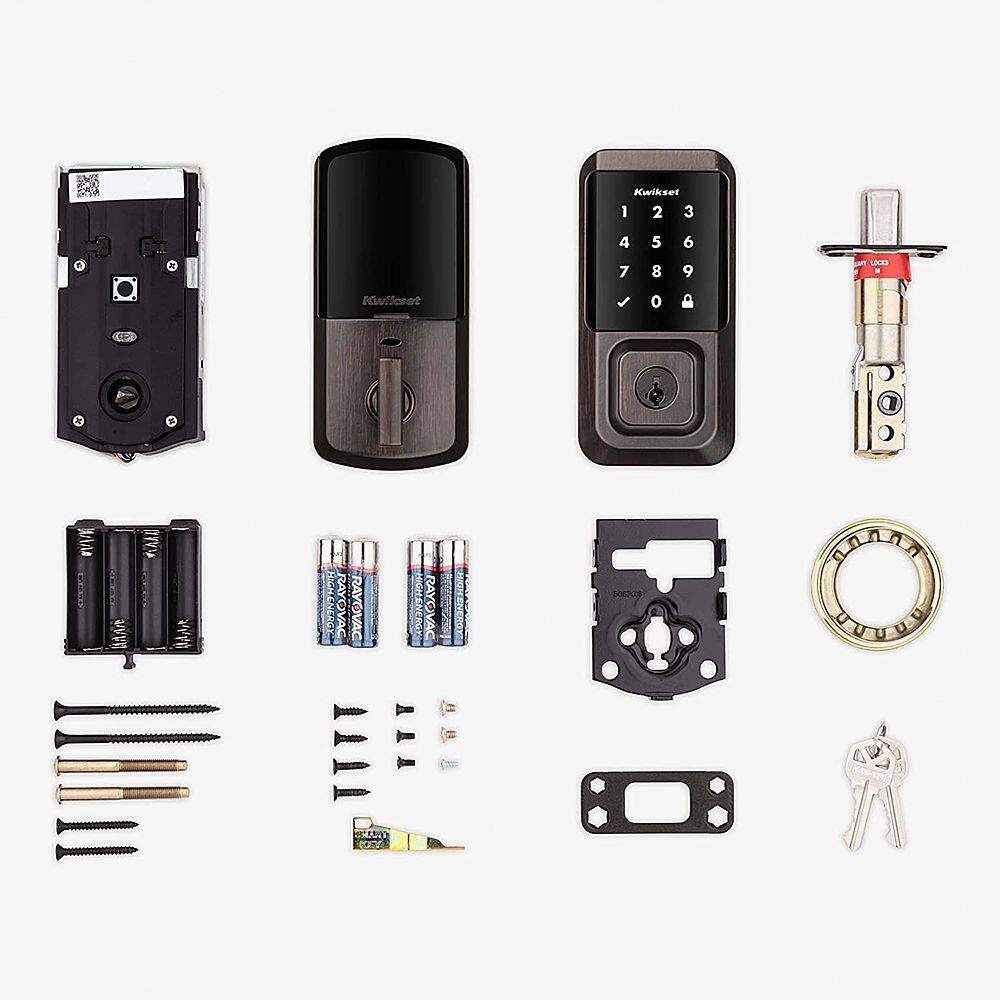 Alt View 13. Kwikset - Halo Smart Lock Wi-Fi Replacement Deadbolt with App/Touchscreen/Key Access - Polished Chrome.