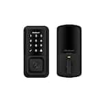 Kwikset - Halo Smart Lock Wi-Fi Replacement Deadbolt with App/Touchscreen/Key Access - Matte Black