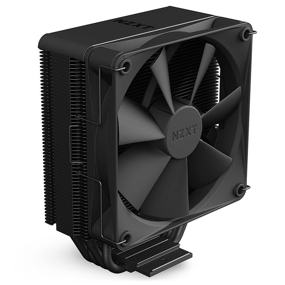 Alt View 12. NZXT - T120 120mm CPU Air Cooler (1 x 120mm F Fan) with Aluminum Heat Pipe Cove - Black.