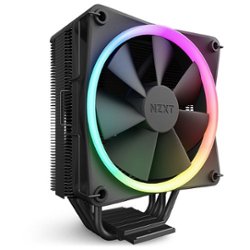NZXT - T120 CPU Air Cooler with RGB Lighting - Black - Front_Zoom