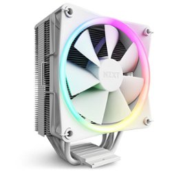 NZXT - T120 CPU Air Cooler with RGB Lighting - White - Front_Zoom
