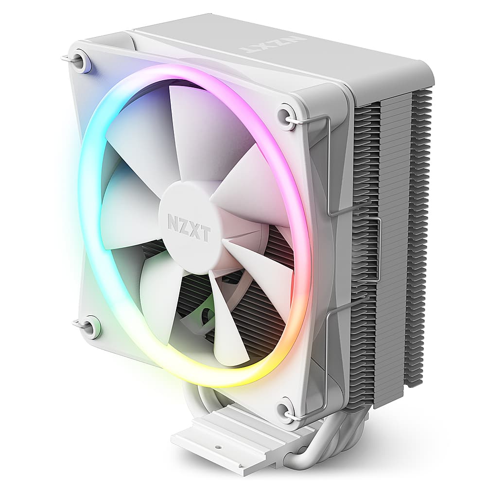 Alt View 11. NZXT - T120 CPU Air Cooler with RGB Lighting - White.