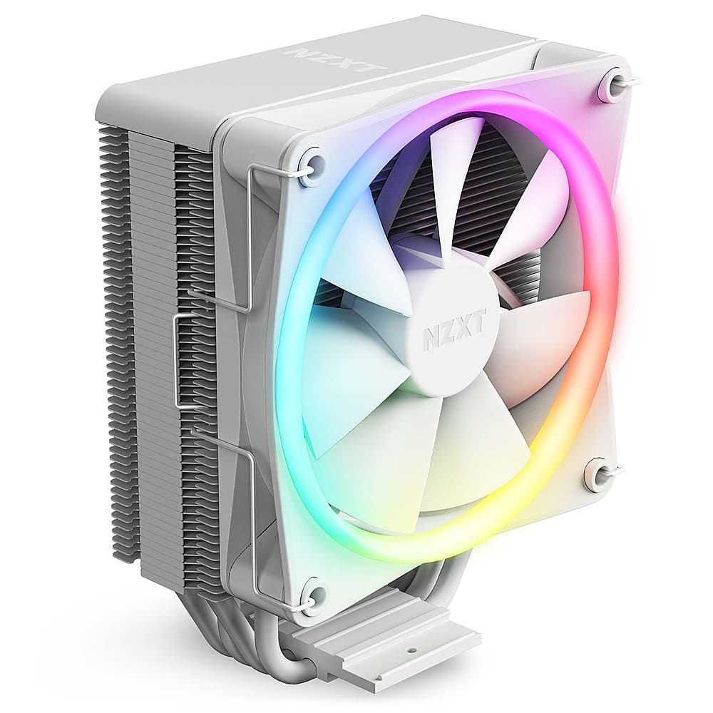 Alt View 12. NZXT - T120 CPU Air Cooler with RGB Lighting - White.