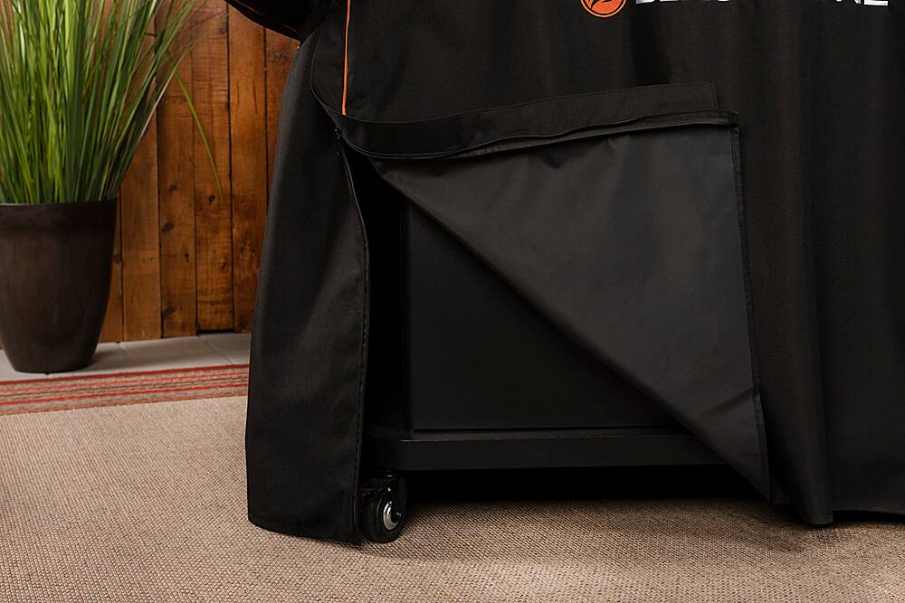 Alt View 13. Blackstone - Weather-resistant 36-in. Patio Griddle Cover with Zippers and Adjustable Straps - Black.