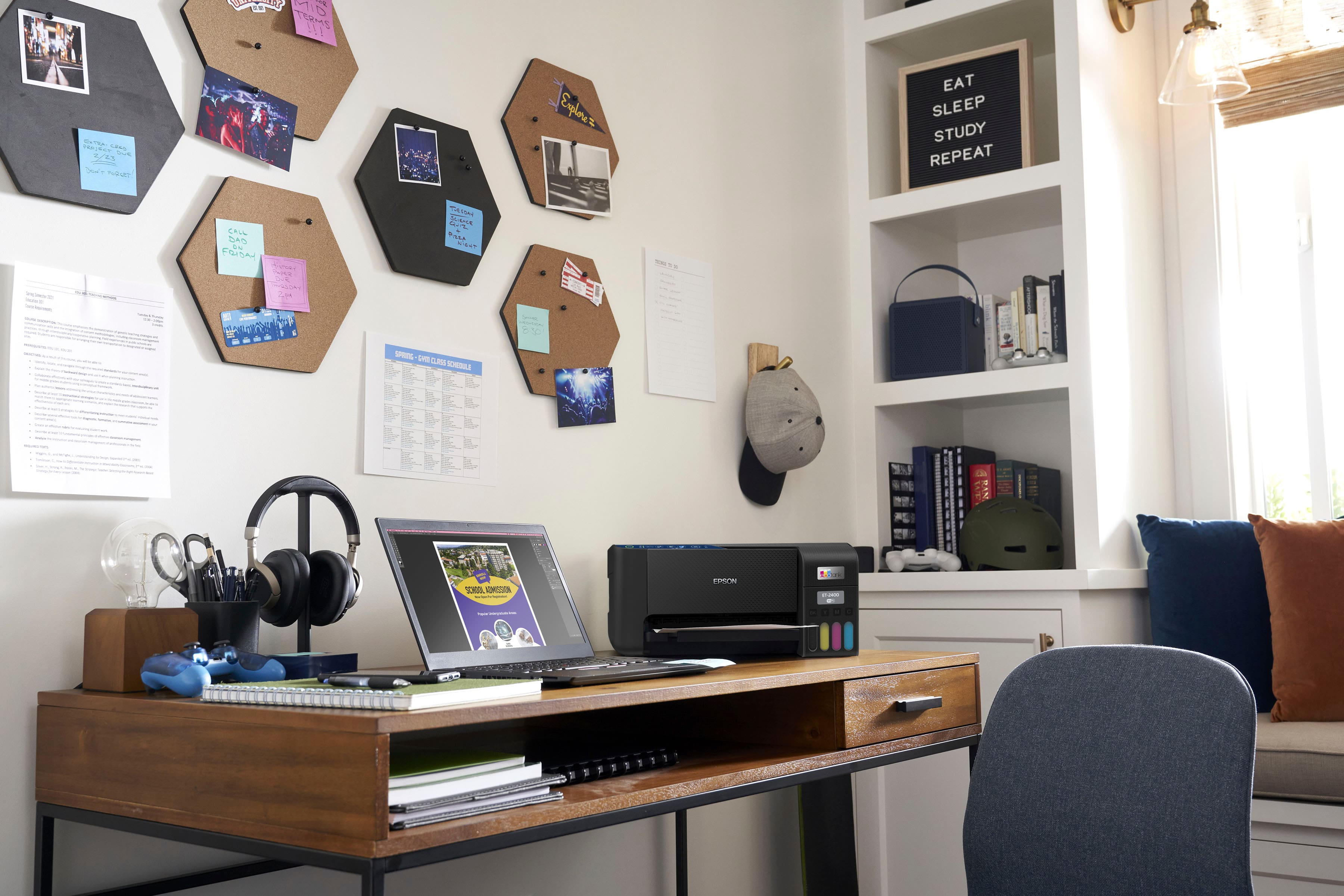 Alt View 30. Epson - EcoTank ET-2400 Wireless Color All-in-One Cartridge-Free Supertank Printer with Scan and Copy - Black.