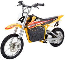 Razor - MX650 Dirt Rocket eBike w/ 10 miles Max Operating Range and 17 mph Max Speed - Yellow - Front_Zoom