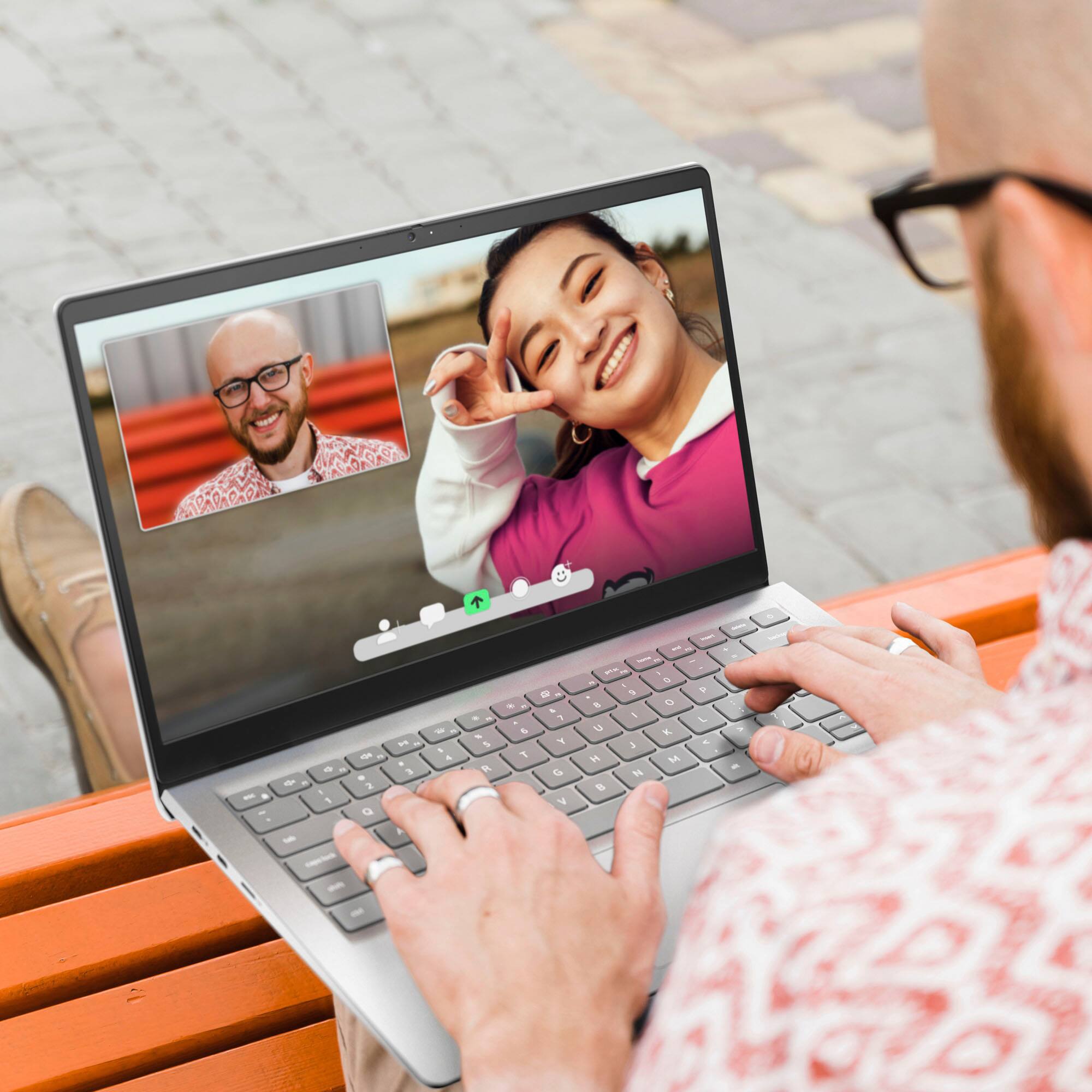 Zoom in on Alt View 13. Dell - Inspiron 3420 14" Touch Laptop - Qualcomm Snapdragon 8cx Gen 2 - 8GB Memory - 256GB SSD - Platinum.