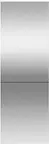Front. Fisher & Paykel - Single Refrigerator or Freezer Door Panel for Right and Left Swing for Select Models - Stainless Steel.