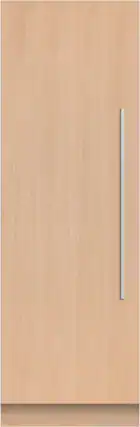 Front. Fisher & Paykel - 10.7 cu. Ft. Frost Free Integrated Upright Freezer with Ice and Stainless Steel Interior.