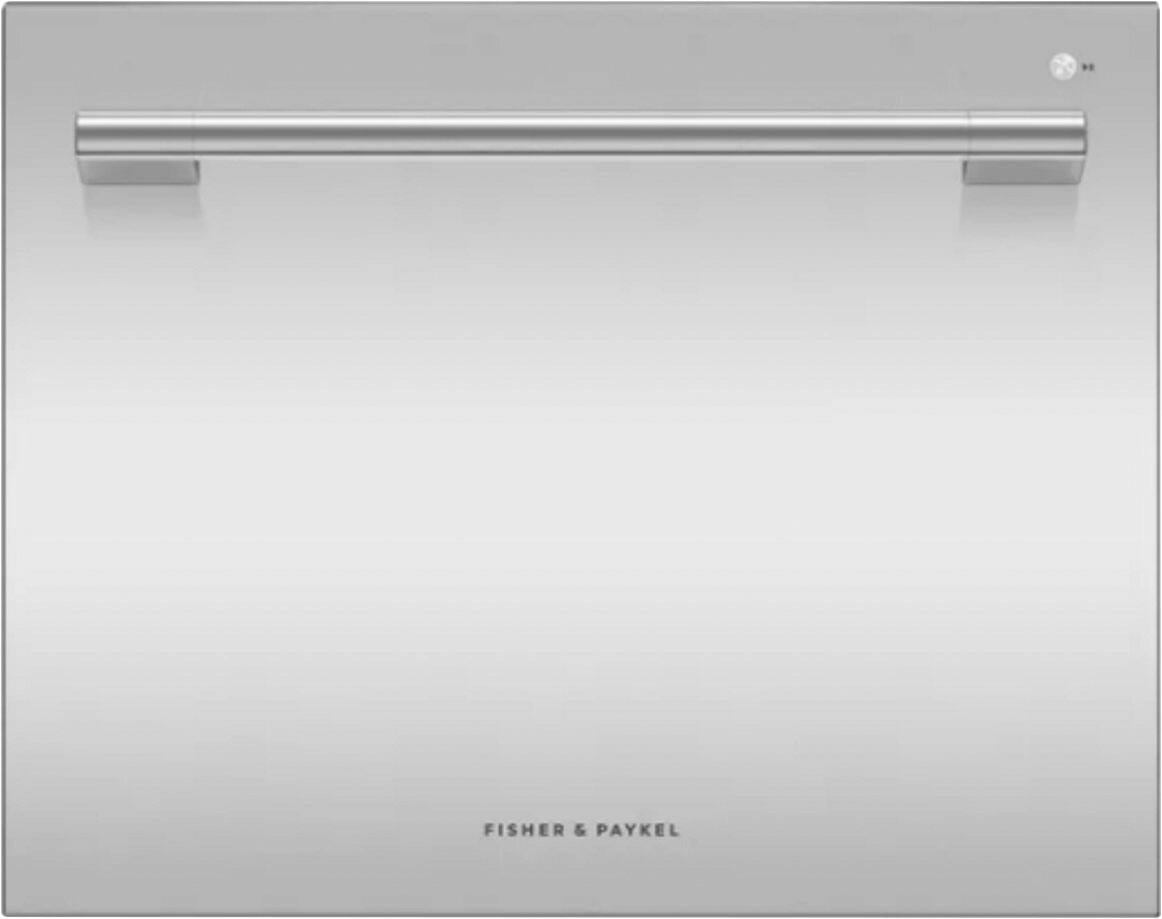Fisher & Paykel - Series 11 Single 24 in Smart Top Control, built-in Tall, DishDrawer Dishwasher with Sanitize Options - Silver