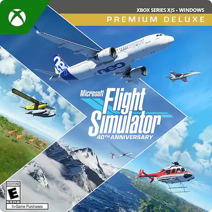 Front. Microsoft - Flight Simulator: 40th Anniversary. - E (Everyone)
